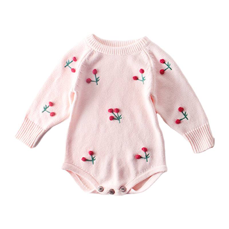 Baby Girls Fruit Crochet Rompers Wholesale 211116347