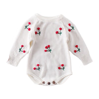Load image into Gallery viewer, Baby Girls Fruit Crochet Rompers Wholesale 211116347
