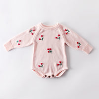 Load image into Gallery viewer, Baby Girls Fruit Crochet Rompers Wholesale 211116347
