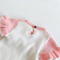 Load image into Gallery viewer, Baby Girls Color-blocking Crochet Rompers Knitwear Wholesale 211116360
