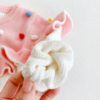 Load image into Gallery viewer, Baby Girls Color-blocking Crochet Rompers Knitwear Wholesale 211116360
