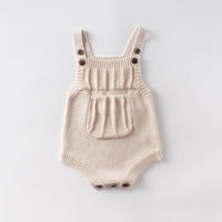 Load image into Gallery viewer, Baby Girls Solid Color Crochet Rompers Wholesale 211116366
