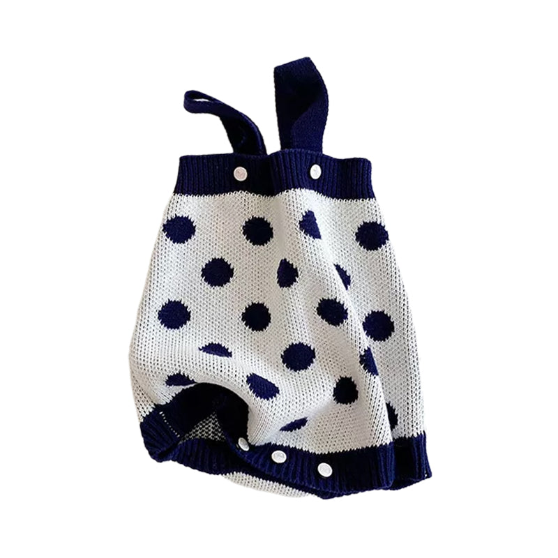 Baby Kid Girls Polka dots Crochet Rompers Cardigan Wholesale 211116367