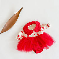 Load image into Gallery viewer, 2 Pieces Set Baby Girls Love heart Print Jackets Outwears And Dresses Wholesale 211116382
