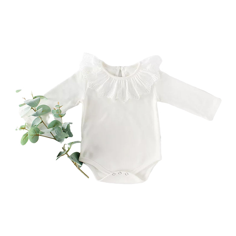 Baby Girls Solid Color Rompers Wholesale 211116398