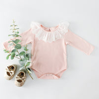 Load image into Gallery viewer, Baby Girls Solid Color Rompers Wholesale 211116398
