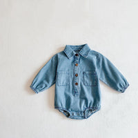 Load image into Gallery viewer, Baby Girls Solid Color Rompers Wholesale 211116402
