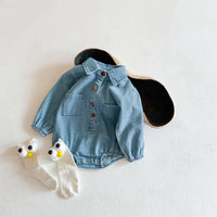 Load image into Gallery viewer, Baby Girls Solid Color Rompers Wholesale 211116402
