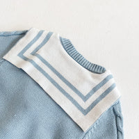 Load image into Gallery viewer, Baby Girls Striped Bow Crochet Rompers Knitwear Wholesale 211116406
