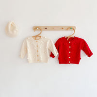 Load image into Gallery viewer, Baby Girls Solid Color Knitwear Cardigan Wholesale 211116409
