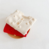 Load image into Gallery viewer, Baby Girls Solid Color Knitwear Cardigan Wholesale 211116409
