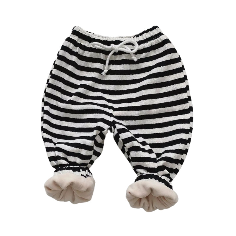 Baby Kid Unisex Solid Color Striped Pants Tops Wholesale 21111642