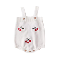 Load image into Gallery viewer, Baby Girls Fruit Crochet Embroidered Rompers Knitwear Cardigan Wholesale 211116420
