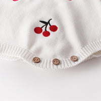 Load image into Gallery viewer, Baby Girls Fruit Crochet Embroidered Rompers Knitwear Cardigan Wholesale 211116420
