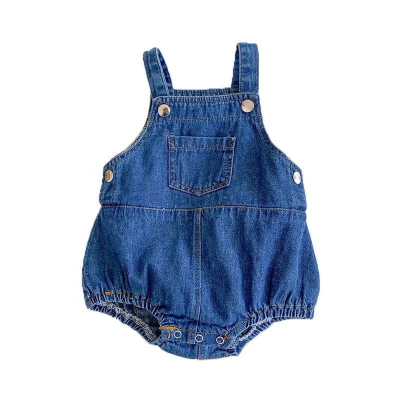 Baby Kid Unisex Solid Color Rompers Wholesale 211116431