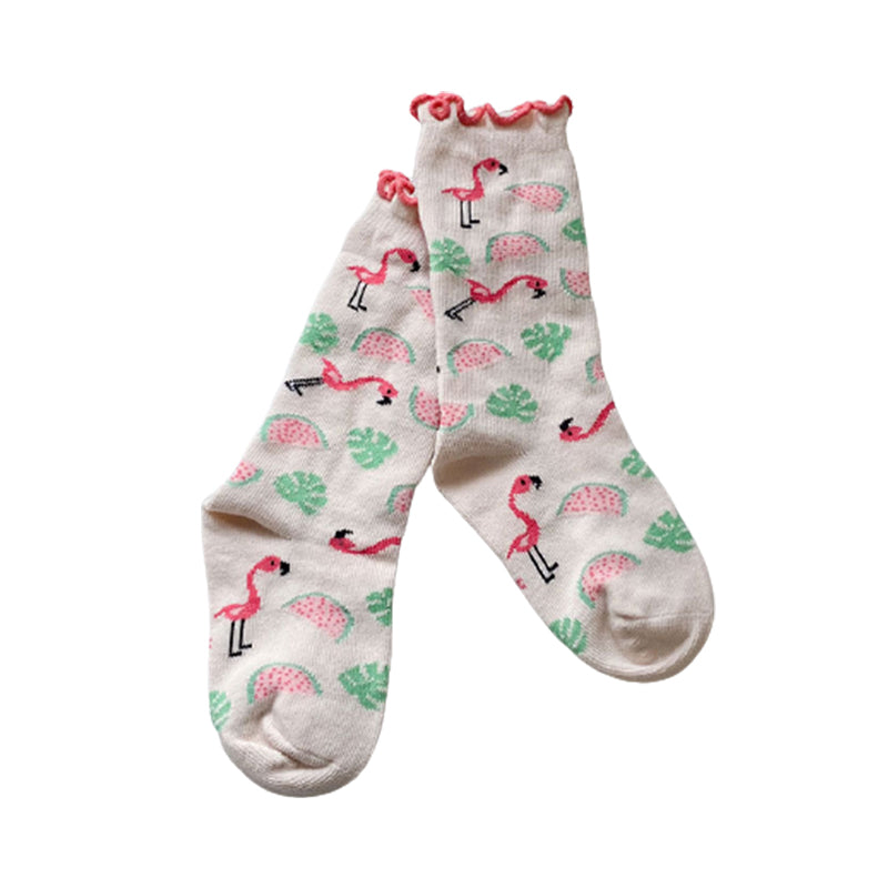 Girls Animals Flamingo Cartoon Accessories Socks Wholesale 211122109