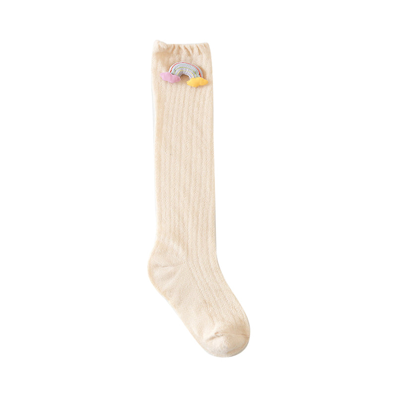 Baby Kid Girls Boys Solid Color Rainbow Accessories Socks Wholesale 211122141