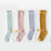 Load image into Gallery viewer, Baby Kid Unisex Solid Color Animals Bow Muslin&amp;Ribbed Accessories Socks Wholesale 211122171
