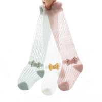Load image into Gallery viewer, Baby Kid Unisex Solid Color Animals Bow Muslin&amp;Ribbed Accessories Socks Wholesale 211122171
