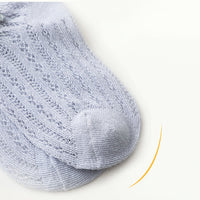 Load image into Gallery viewer, Baby Kid Unisex Solid Color Animals Bow Muslin&amp;Ribbed Accessories Socks Wholesale 211122171
