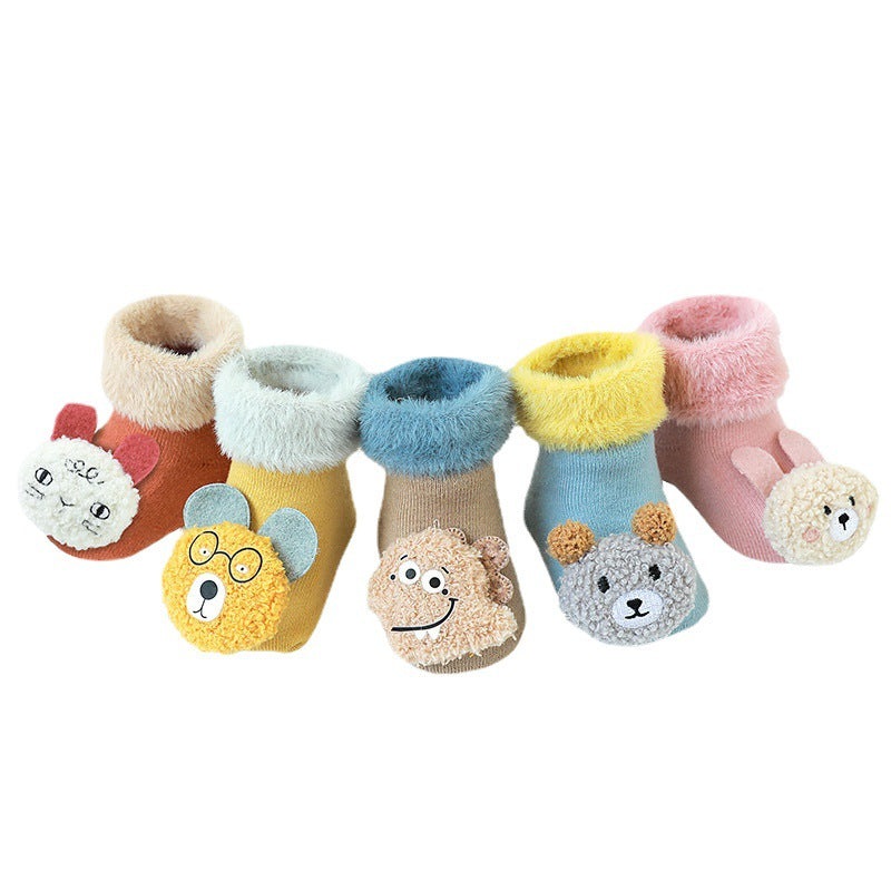 Baby Unisex Animals Cartoon Embroidered Accessories Socks Wholesale 211122724