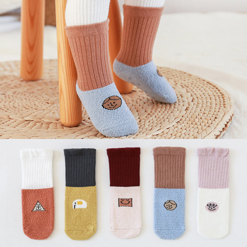 Unisex Color-blocking Cartoon Accessories Socks Wholesale 21112286