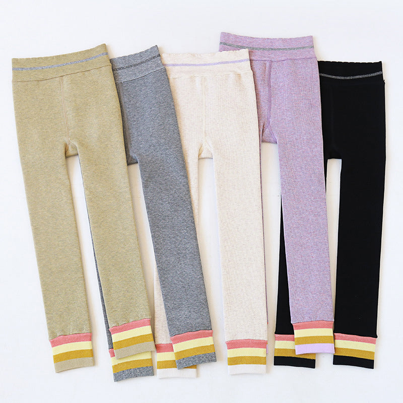 Girls Color-blocking Leggings Wholesale 21112290