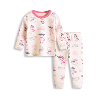 Load image into Gallery viewer, 2 Pieces Set Baby Kid Unisex Letters Print Tops And Solid Color Pants And Sleepwears Wholesale 21112502
