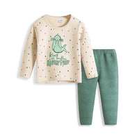Load image into Gallery viewer, 2 Pieces Set Baby Kid Unisex Letters Print Tops And Solid Color Pants And Sleepwears Wholesale 21112502
