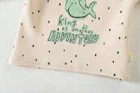 Load image into Gallery viewer, 2 Pieces Set Baby Kid Unisex Letters Print Tops And Solid Color Pants And Sleepwears Wholesale 21112502
