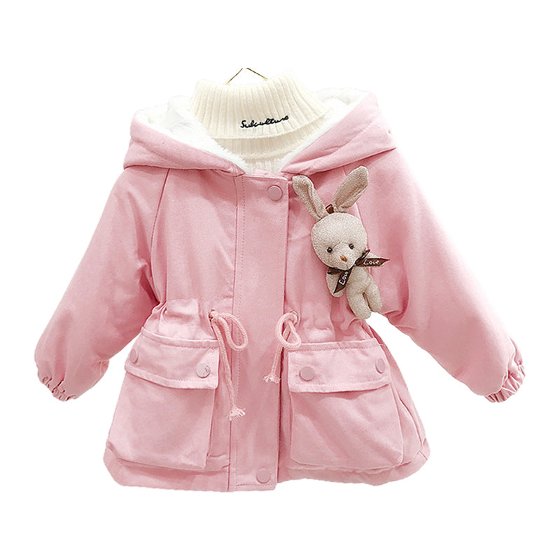 Baby Kid Girls Solid Color Animals Jackets Outwears Wholesale 2111251135