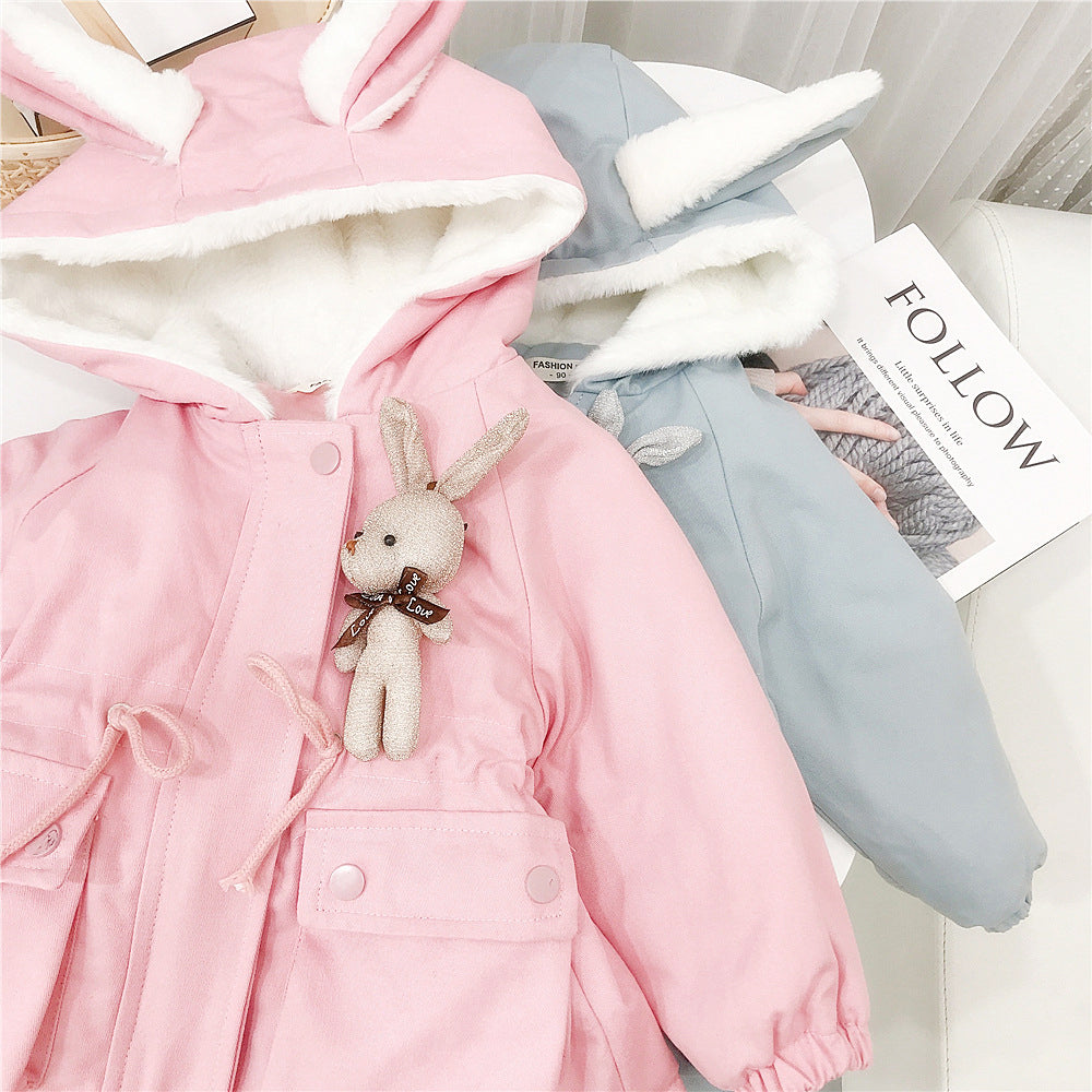 Baby Kid Girls Solid Color Animals Jackets Outwears Wholesale 2111251135