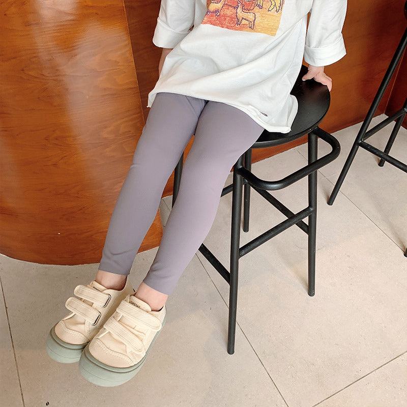 Baby Kid Girls Solid Color Leggings Wholesale 211125121