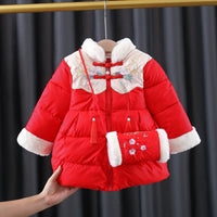 Load image into Gallery viewer, Baby Kid Girls Flower Embroidered Jackets Outwears And Bag Wholesale 2111251253
