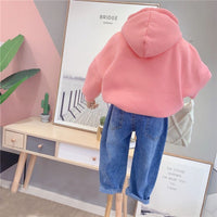 Load image into Gallery viewer, Baby Kid Girls Solid Color Embroidered Hoodies Swearshirts Wholesale 2111251362
