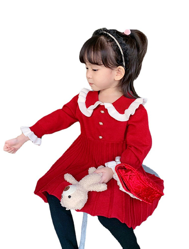 Baby Kid Girls Crochet Dresses Knitwear Wholesale 653211299