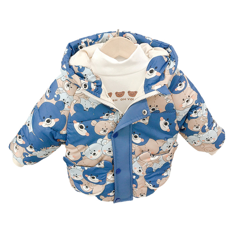 Baby Kid Boys Animals Print Jackets Outwears Wholesale 2111251389
