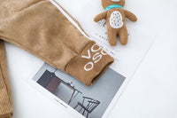 Load image into Gallery viewer, 2 Pieces Set Baby Kid Girls Boys Cartoon Tops And Letters Color-blocking Pants Wholesale 21112517
