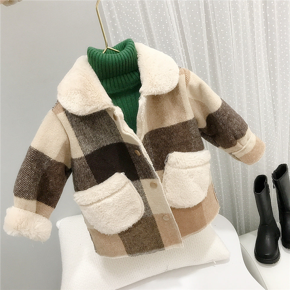 Baby Kid Unisex Checked Jackets Outwears Wholesale 21112534