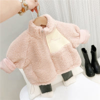 Load image into Gallery viewer, Baby Kid Girls Solid Color Letters Embroidered Jackets Outwears Wholesale 21112535
