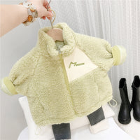 Load image into Gallery viewer, Baby Kid Girls Solid Color Letters Embroidered Jackets Outwears Wholesale 21112535
