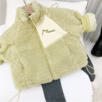 Load image into Gallery viewer, Baby Kid Girls Solid Color Letters Embroidered Jackets Outwears Wholesale 21112535
