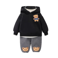 Load image into Gallery viewer, 2 Pieces Set Baby Kid Girls Boys Animals Embroidered Hoodies Swearshirts And Cartoon Pants Wholesale 211125358
