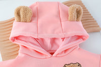 Load image into Gallery viewer, 2 Pieces Set Baby Kid Girls Boys Animals Embroidered Hoodies Swearshirts And Cartoon Pants Wholesale 211125358
