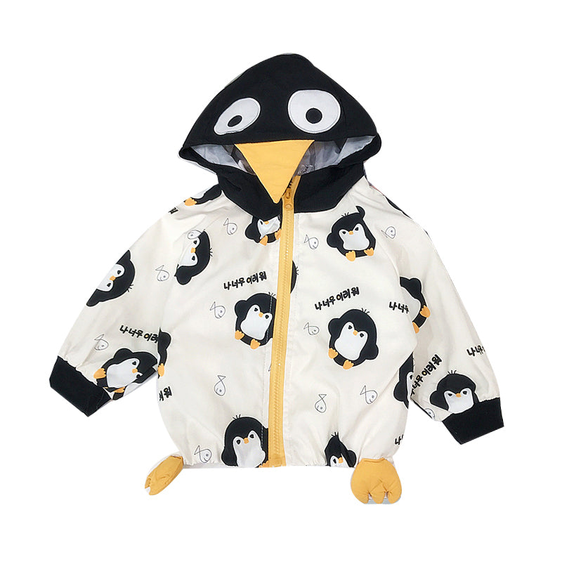 Baby Kid Unisex Animals Cartoon Print Jackets Outwears Wholesale 211125474