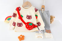 Load image into Gallery viewer, 2 Pieces Set Baby Kid Girls Fruit Print Tops And Color-blocking Pants Wholesale 211125538
