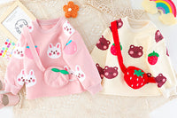 Load image into Gallery viewer, 2 Pieces Set Baby Kid Girls Fruit Print Tops And Color-blocking Pants Wholesale 211125538
