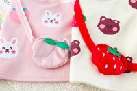Load image into Gallery viewer, 2 Pieces Set Baby Kid Girls Fruit Print Tops And Color-blocking Pants Wholesale 211125538

