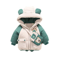 Load image into Gallery viewer, Baby Kid Boys Solid Color Cartoon Coats Wholesale 211125765
