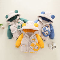 Load image into Gallery viewer, Baby Kid Boys Solid Color Cartoon Coats Wholesale 211125765
